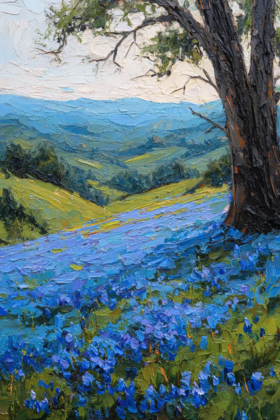 Oil painting landscape